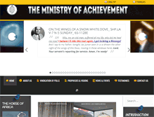 Tablet Screenshot of ministryofachievement.com